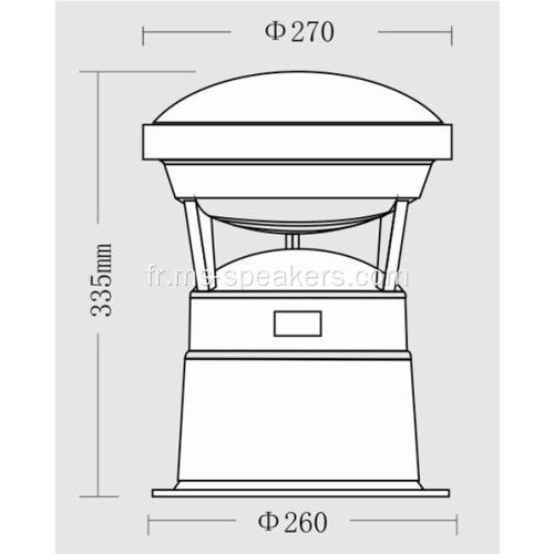 Haut-parleur de jardin imperméable extérieur / haut-parleur de pelouse